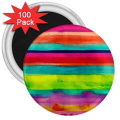 Wet Painted Paper 3  Magnets (100 Pack) by Brittlevirginclothing