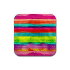 Wet Painted Paper Rubber Coaster (square)  by Brittlevirginclothing