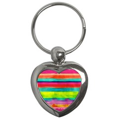 Wet Painted Paper Key Chains (heart)  by Brittlevirginclothing