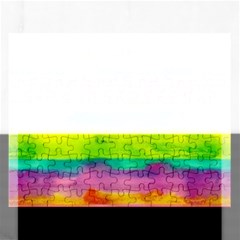 wet painted paper Rectangular Jigsaw Puzzl