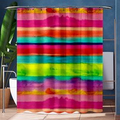 Wet Painted Paper Shower Curtain 60  X 72  (medium)  by Brittlevirginclothing