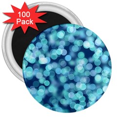 Blue Light 3  Magnets (100 Pack) by Brittlevirginclothing