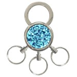 Blue light 3-Ring Key Chains Front