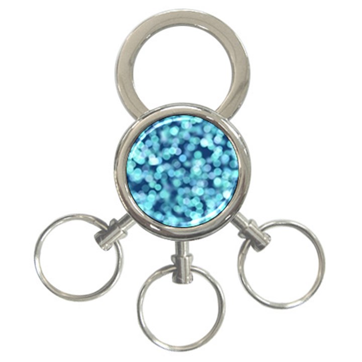 Blue light 3-Ring Key Chains