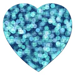 Blue Light Jigsaw Puzzle (heart) by Brittlevirginclothing