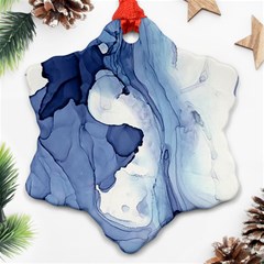 Paint In Water Ornament (snowflake) by Brittlevirginclothing