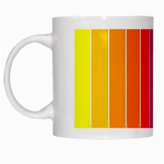 Faded Rainbow  White Mugs by Brittlevirginclothing