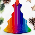 Faded rainbow  Christmas Tree Ornament (Two Sides) Back