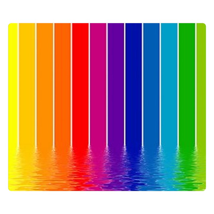 Faded rainbow  Double Sided Flano Blanket (Small) 