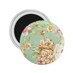 Vintage pastel flower 2.25  Magnets Front