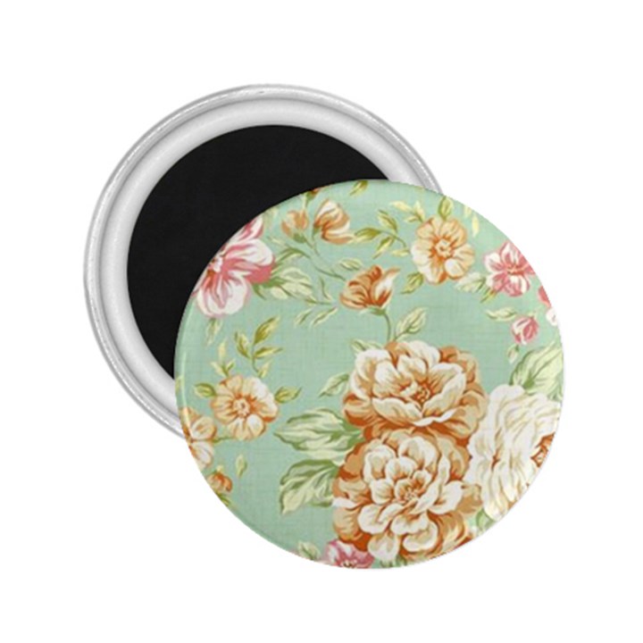 Vintage pastel flower 2.25  Magnets