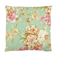 Vintage Pastel Flower Standard Cushion Case (two Sides) by Brittlevirginclothing