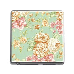 Vintage Pastel Flower Memory Card Reader (square) by Brittlevirginclothing