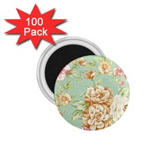 Vintage Pastel Flower 1 75  Magnets (100 Pack)  by Brittlevirginclothing