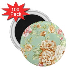 Vintage Pastel Flower 2 25  Magnets (100 Pack)  by Brittlevirginclothing