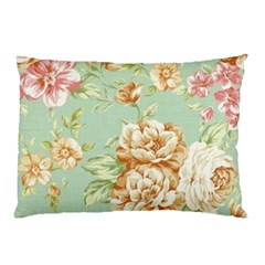 Vintage Pastel Flower Pillow Case by Brittlevirginclothing