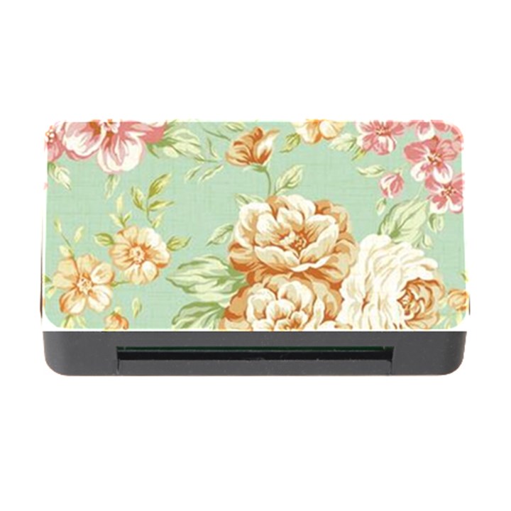 Vintage pastel flower Memory Card Reader with CF