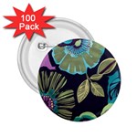 Dark lila flower 2.25  Buttons (100 pack)  Front