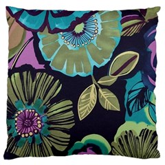 Dark Lila Flower Standard Flano Cushion Case (two Sides) by Brittlevirginclothing