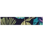 Dark lila flower Flano Scarf (Large)  Back