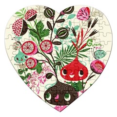 Cute Cartoon Jigsaw Puzzle (heart) by Brittlevirginclothing