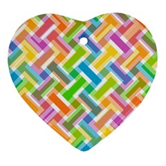 Abstract Pattern Colorful Wallpaper Ornament (heart)