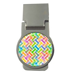 Abstract Pattern Colorful Wallpaper Money Clips (round)  by Amaryn4rt