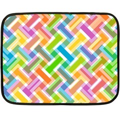 Abstract Pattern Colorful Wallpaper Double Sided Fleece Blanket (mini) 