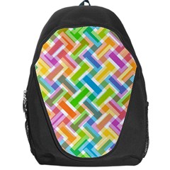 Abstract Pattern Colorful Wallpaper Backpack Bag