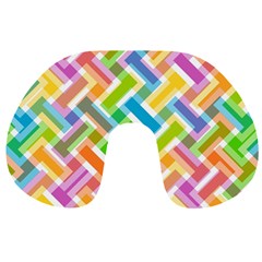 Abstract Pattern Colorful Wallpaper Travel Neck Pillows