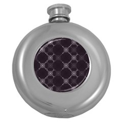 Abstract Seamless Pattern Round Hip Flask (5 Oz) by Amaryn4rt