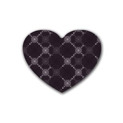 Abstract Seamless Pattern Rubber Coaster (heart) 