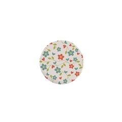 Abstract Vintage Flower Floral Pattern 1  Mini Buttons by Amaryn4rt