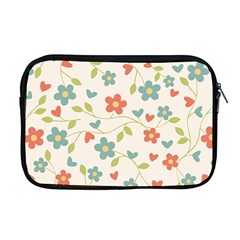 Abstract Vintage Flower Floral Pattern Apple Macbook Pro 17  Zipper Case by Amaryn4rt