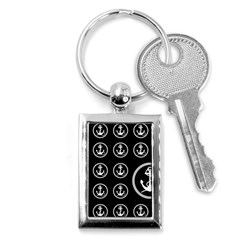 Anchor Pattern Key Chains (rectangle)  by Amaryn4rt