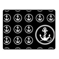 Anchor Pattern Double Sided Fleece Blanket (small)  by Amaryn4rt