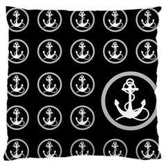 Anchor Pattern Standard Flano Cushion Case (one Side) by Amaryn4rt