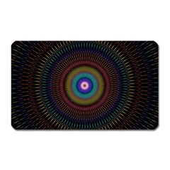 Artskop Kaleidoscope Pattern Ornamen Mantra Magnet (rectangular)