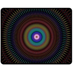 Artskop Kaleidoscope Pattern Ornamen Mantra Fleece Blanket (medium) 