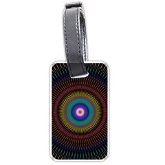 Artskop Kaleidoscope Pattern Ornamen Mantra Luggage Tags (one Side)  by Amaryn4rt