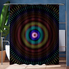 Artskop Kaleidoscope Pattern Ornamen Mantra Shower Curtain 60  X 72  (medium)  by Amaryn4rt