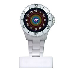 Artskop Kaleidoscope Pattern Ornamen Mantra Plastic Nurses Watch by Amaryn4rt