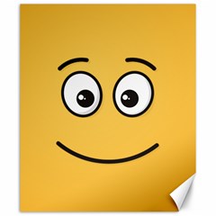 Smiling Face With Open Eyes Canvas 20  X 24   by sifis