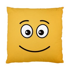 Smiling Face With Open Eyes Standard Cushion Case (one Side) by sifis