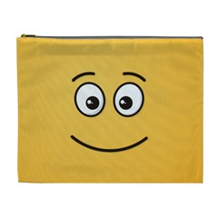 Smiling Face With Open Eyes Cosmetic Bag (xl) by sifis