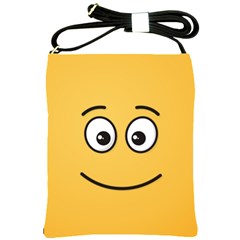 Smiling Face With Open Eyes Shoulder Sling Bags by sifis