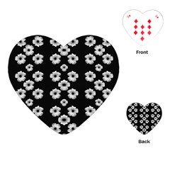 Dark Floral Playing Cards (heart)  by dflcprints