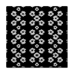 Dark Floral Face Towel by dflcprints