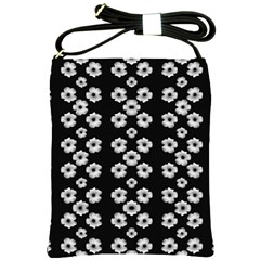 Dark Floral Shoulder Sling Bags by dflcprints