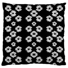 Dark Floral Large Cushion Case (one Side) by dflcprints